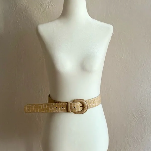 80’s VIBE: Paloma Wool Faux Snakeskin Belt (S/M)